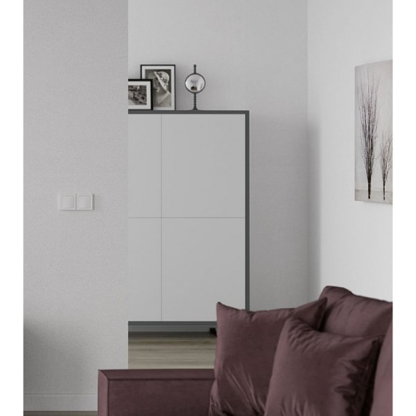 Буфет NORA 3030.7 Grafito/Blanco mate Disemobel