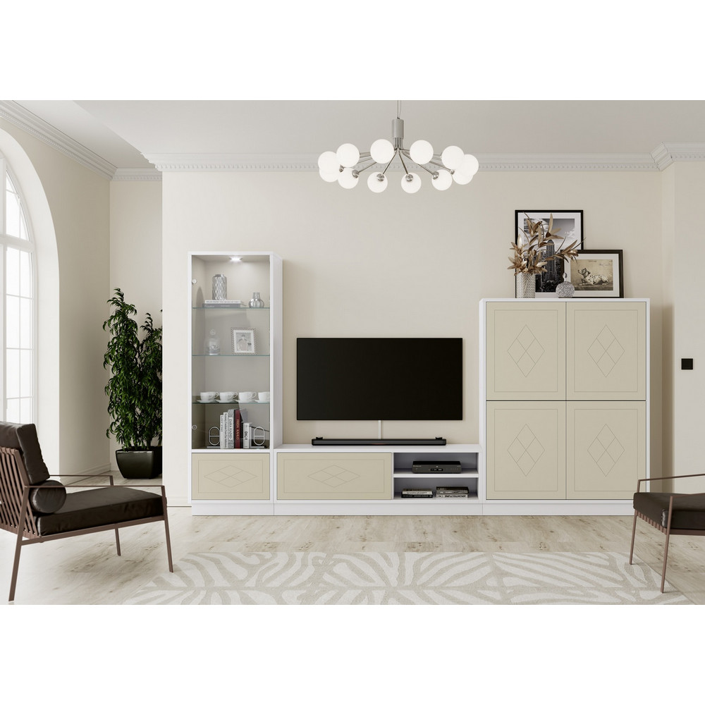 Витрина NORA 3038.1 Blanco/Capuccino Disemobel — изображение 3