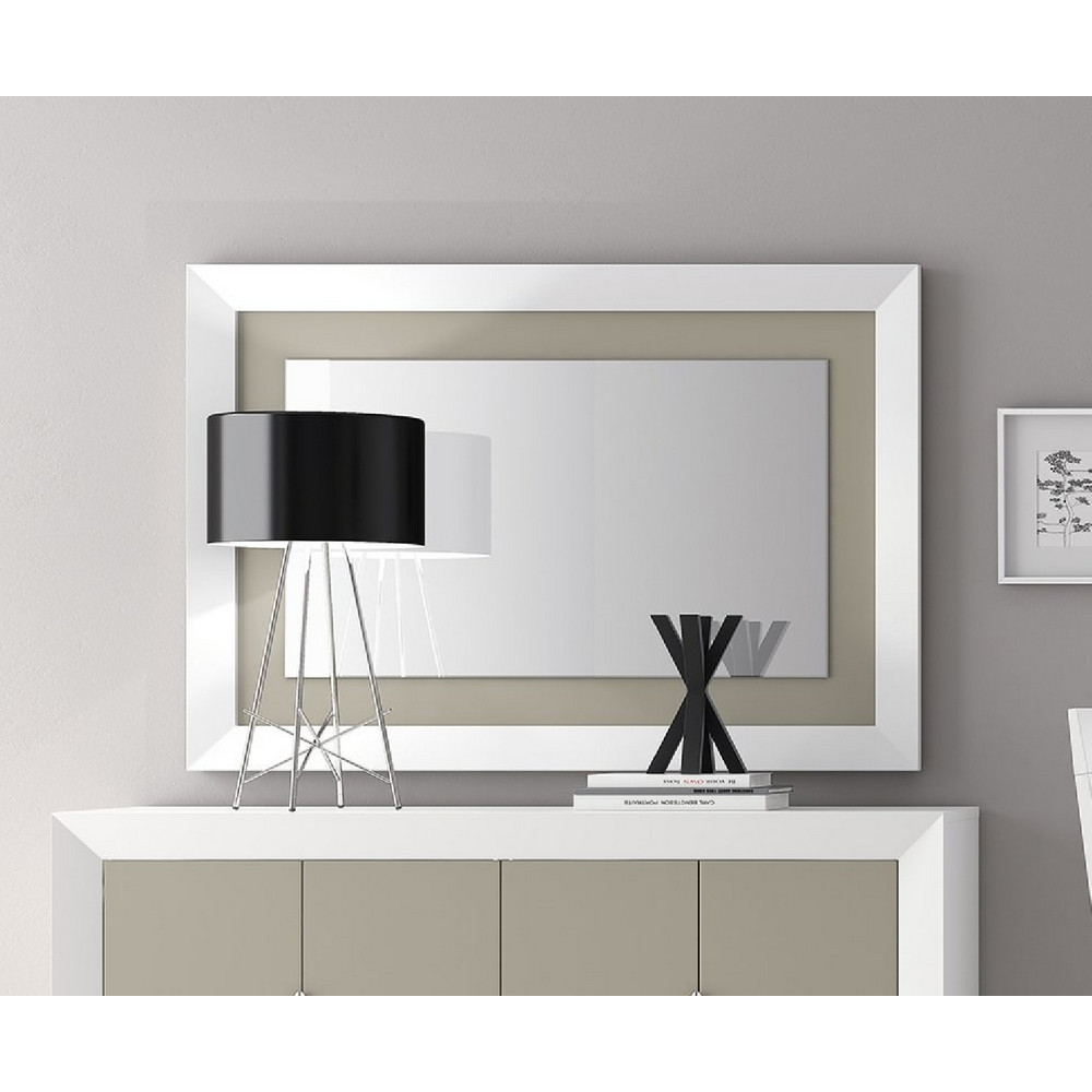 Зеркало CLOE 2028 Blanco/Moka Disemobel