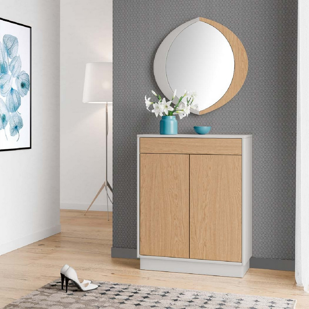 Зеркало в раме KENDRA 4012 Perla/Roble Seda Disemobel — изображение 2